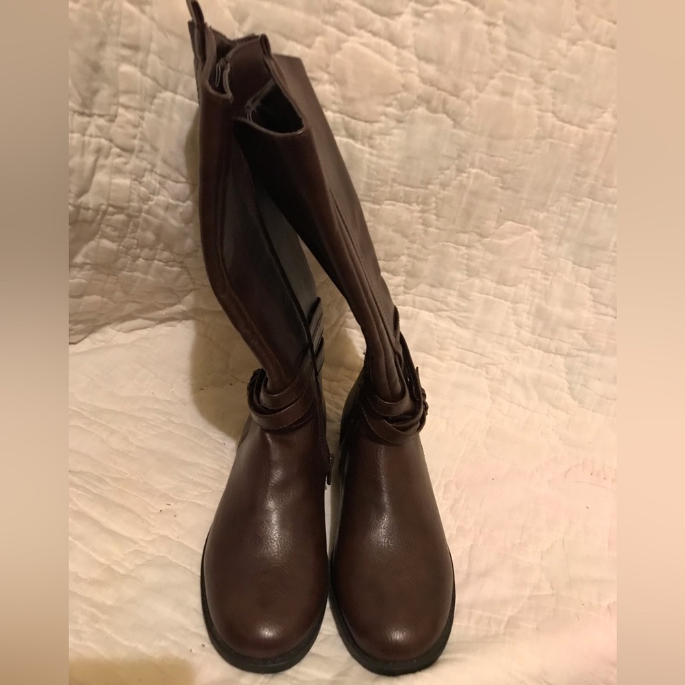 Fall creek girls riding boots brown